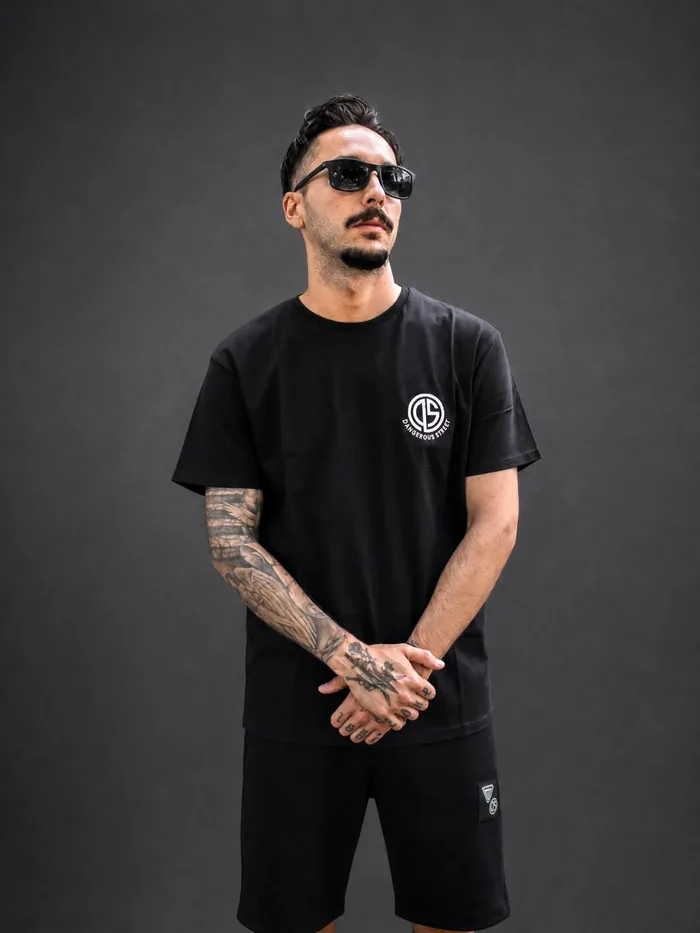 Heavyweight black cotton t-shirt
