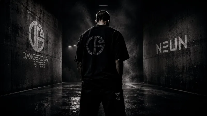 Dual-house wall: Dangerous Street dark, NEUN light